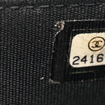 Crumpled Calfskin Quilted Wallet On Chain WOC So Black