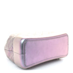 Iridescent Aged Calfskin Quilted Gabrielle Backpack Light Purple