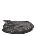 Snakeskin Rock and Chain Hobo Black