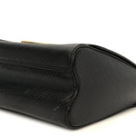 Epi Twist Braided Strap Shoulder Bag MM Black