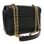 Calfskin Quilted Medium C Bag Black