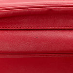 Calfskin Gancini Chain Shoulder Bag Red