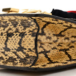 Snakeskin Mini Sylvie Chain Shoulder Bag Roccia
