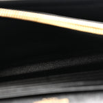 Grain De Poudre Matelasse Chevron Monogram Chain Wallet Black