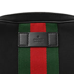 Canvas Web Slim Belt Bag Black