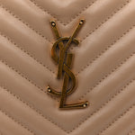 Calfskin Matelasse Monogram Lou Camera Bag Dark Beige