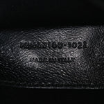 Crinkled Calfskin Matelasse Monogram Baby Niki Chain Satchel Black