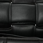 Nappa Maxi Intreccio Padded Cassette Crossbody Bag Black