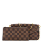Damier Ebene Pochette Felicie Chain Wallet