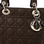 Lambskin Cannage Large Lady Dior Brown