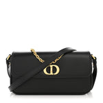 Box Calfskin 30 Montaigne Avenue Pouch Black