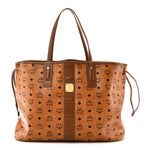 Visetos Large Liz Reversible Shopper Tote Cognac