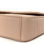 Soft Calfskin Impunture Diagramme Medium Chain Flap Shoulder Bag Cipria