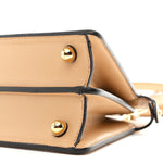 Shiny Nappa Petite Peekaboo I SEE U Satchel Miele Scuro