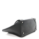 Drummed Calfskin Mini Luggage Black