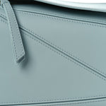 Calfskin Small Puzzle Bag Aquamarine