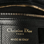 Grained Calfskin Saddle Bag Black
