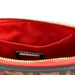 Zucca Quilted Pochette Tobacco Red