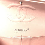 Caviar Quilted Medium Double Flap Light Pink