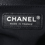 Metallic Caviar Quilted Medium Boy Flap Navy