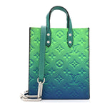 Taurillon Illusion Sac Plat XS Bleu Vert