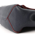 Calfskin Lockme II Chain Bag BB Marine Rouge