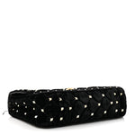 Velvet Small Rockstud Spike Shoulder Bag Black