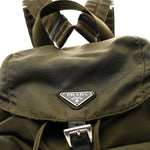 Tessuto Nylon Vela Small Backpack Dark Green