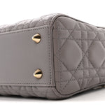 Lambskin Cannage Small Lady Dior Grey