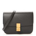 Liege Calfskin Medium Classic Box Flap Bag Liquorice