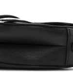 Grained Calfskin Saddle Bag Black