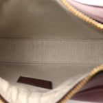 Aria Calfskin Web Small Attache Shoulder Bag Rosso Ancora