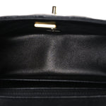 Lambskin Quilted Mini Square Flap Black
