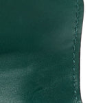 Calfskin Serpenti Forever Flap Clutch Emerald Green