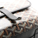 Goyardine Belvedere II MM Messenger Bag Black