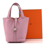 Taurillon Clemence Picotin Lock 18 PM Mauve Sylvestre