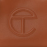 Vegan Leather Small Shopping Bag Tan