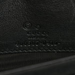Microguccissima Crossbody Wallet Black