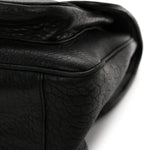 Grained Lambskin Monogram Large Niki Chain Satchel Black