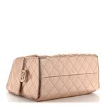 Metallic Caviar Quilted Small Chanel 25 Handbag Copper