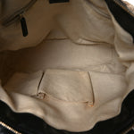 Diamante Medium Sukey Top Handle Bag Beige Black
