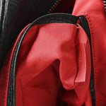 Grained Calfskin Studded Panettone Bowling Bag Black
