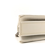 Crushed Calfskin Quilted XS Crush Chain Bag  Optic White