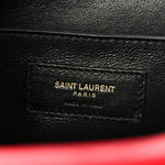 Lambskin Matelasse Chevron Monogram Medium Sulpice Bag Red