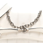 Nappa Vertical Matelasse Medium Maxi Horsebit Chain Shoulder Bag Mystic White