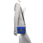 Casy Wool Azalea Calfskin Mini Horsebit 1955 Shoulder Bag Blue China