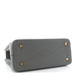 Small Classic Grain Calfskin Mini Seaton Grey