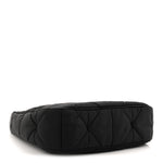 Re-Nylon Triangle Padded Patchwork Shoulder Bag Black