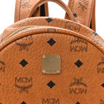 Visetos Small Side Stud Stark Backpack Cognac
