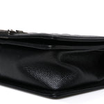 Caviar Quilted Medium Boy Flap Black